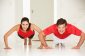 Working out together may be beneficial to your waist line