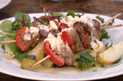 Peter Gordon’s delicious summer BBQ lamb and red pepper kebabs 