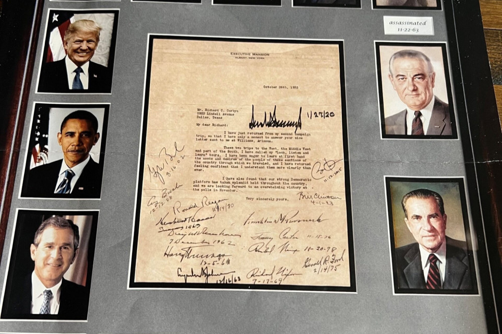 A letter bearing the signatures of 14 US presidents has gone on sale for $175,000
