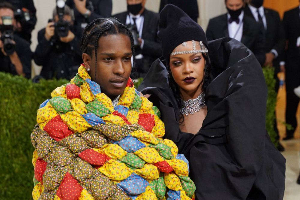 A$AP Rocky and Rihanna at the Met Gala