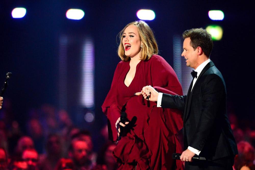 Adele at the BRIT Awards 