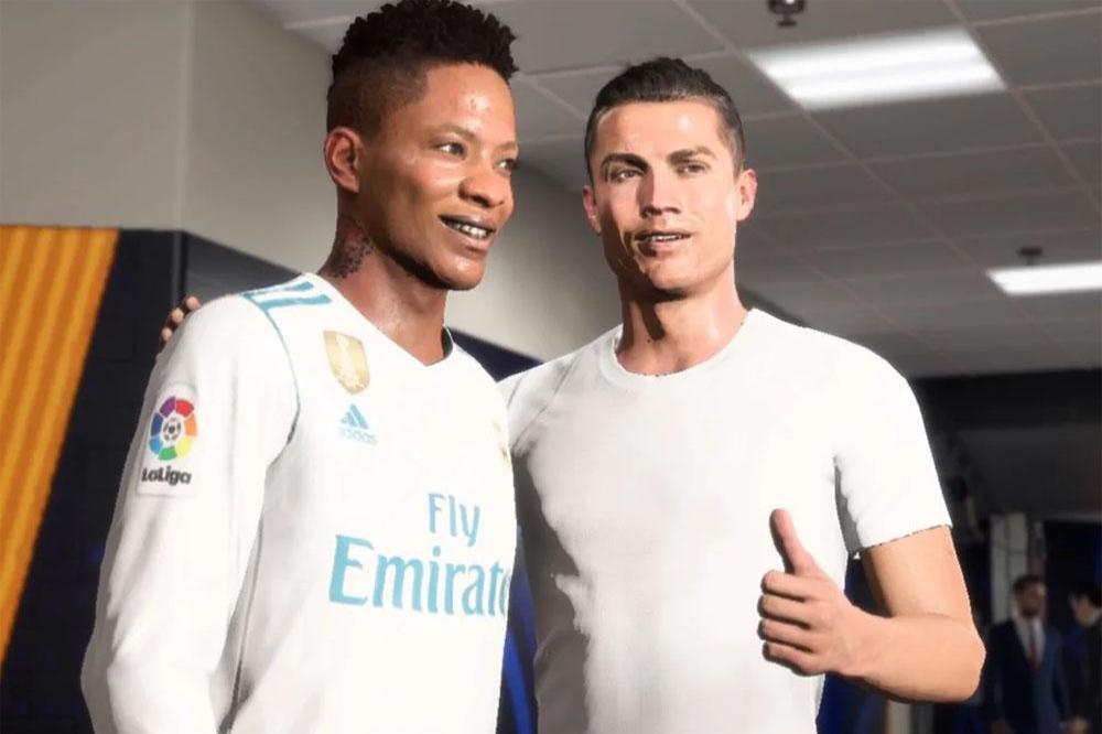 Alex Hunter with Ronaldo in The Journey