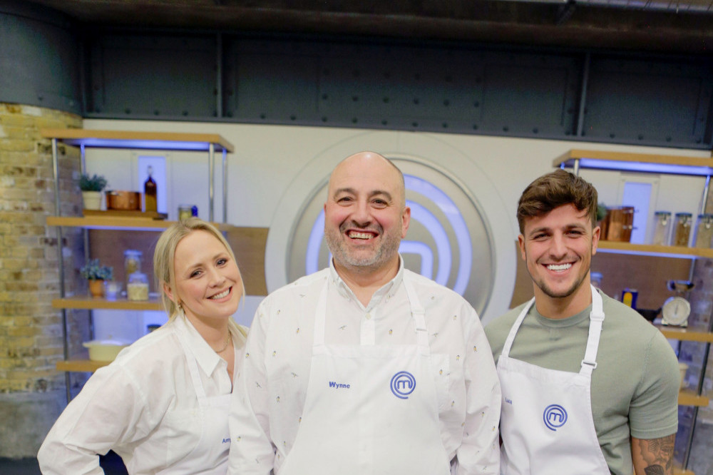 Amy Walsh, Wynne Evans.and Luca Bish are in the final of Celebrity MasterChef