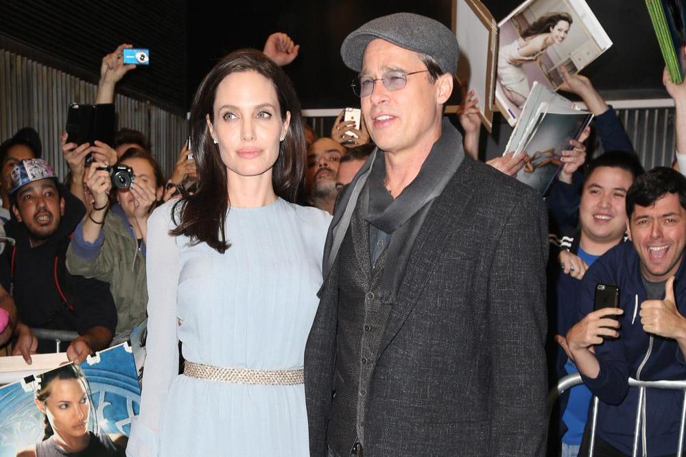 Angelina Jolie and Bradd Pitt