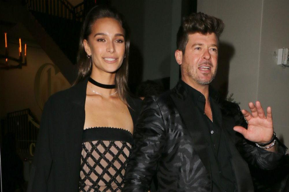 April Love Geary and Robin Thicke