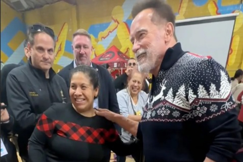Arnold Schwarzenegger has given Christmas presents to a local youth centre for over 30 years
