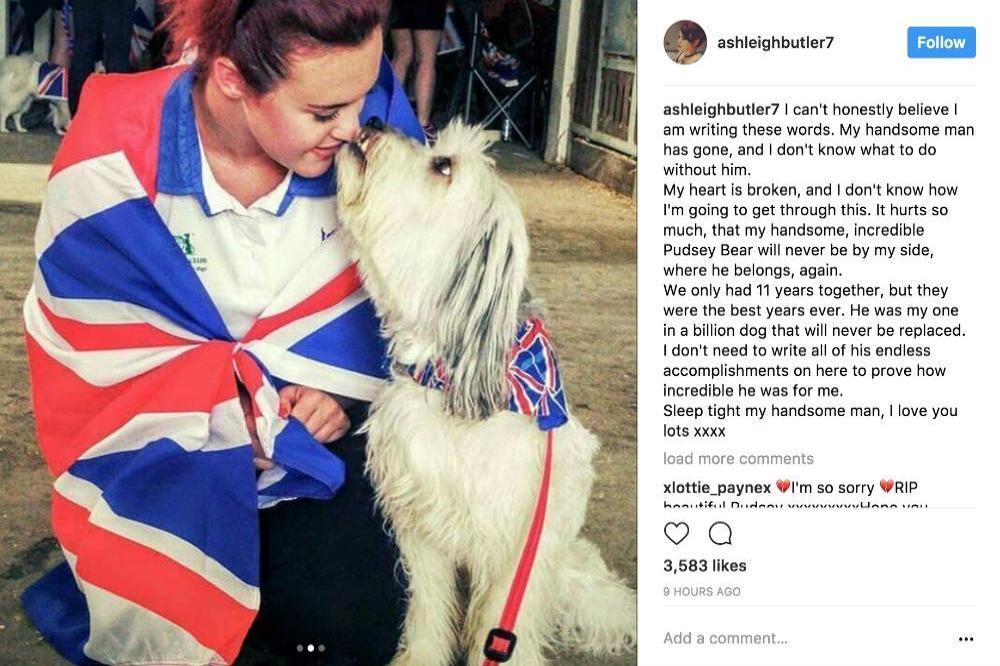Ashleigh Butler with Pudsey via Instagram (c)