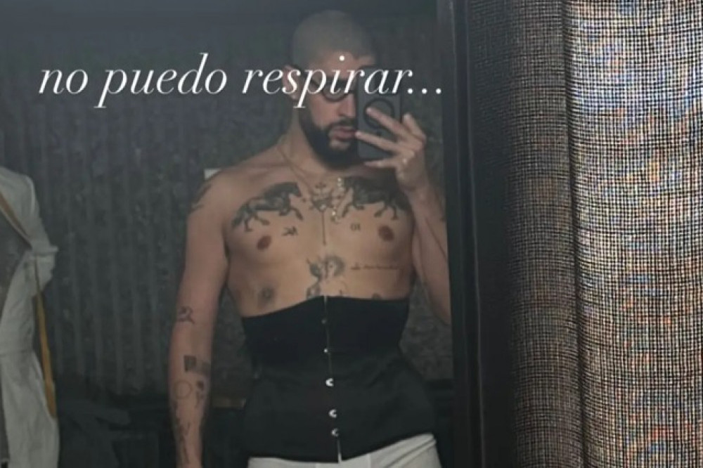 Bad Bunny was left struggling to breathe in a corset