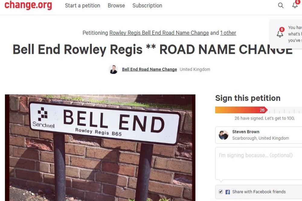 Bell End petition