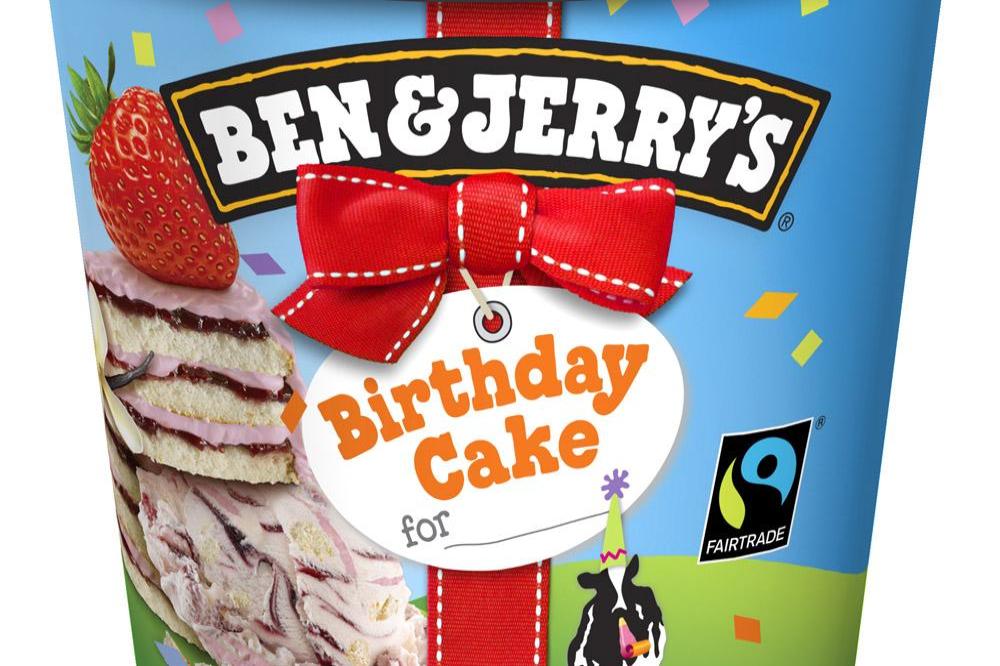 Ben and Jerry's birthday cake flavour