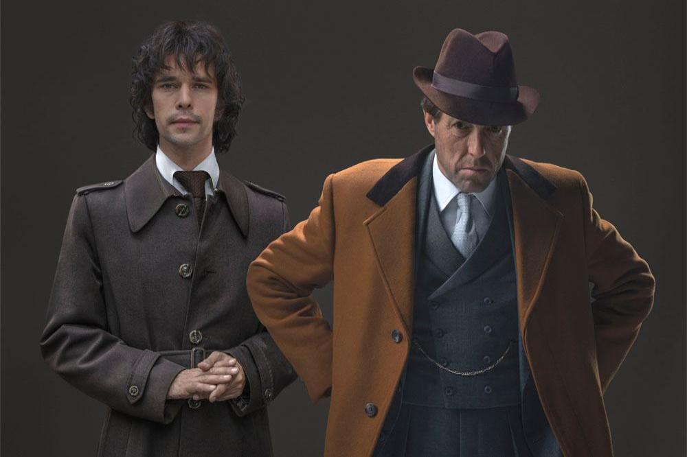 Ben Whishaw and Hugh Grant in A Very English Scandal