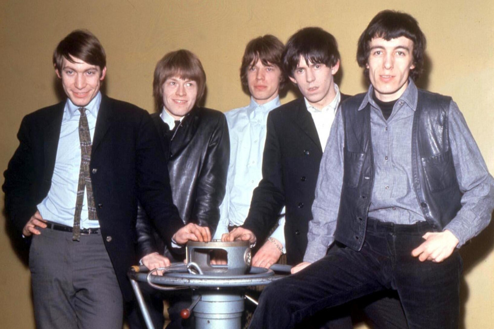 Bill Wyman with The Rolling Stones
