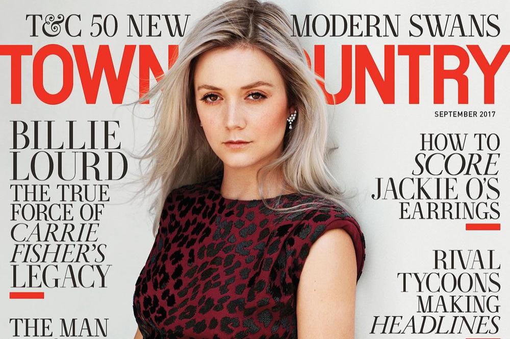 Billie Lourd on the cover of Town and Country magazine 