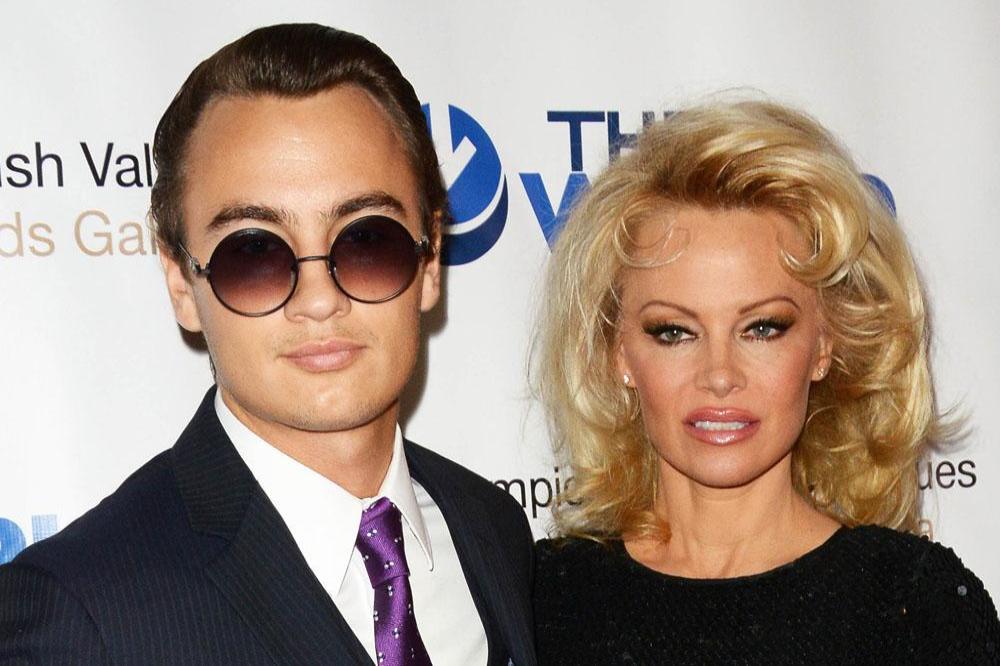 Brandon Lee and his mother Pamela Anderson