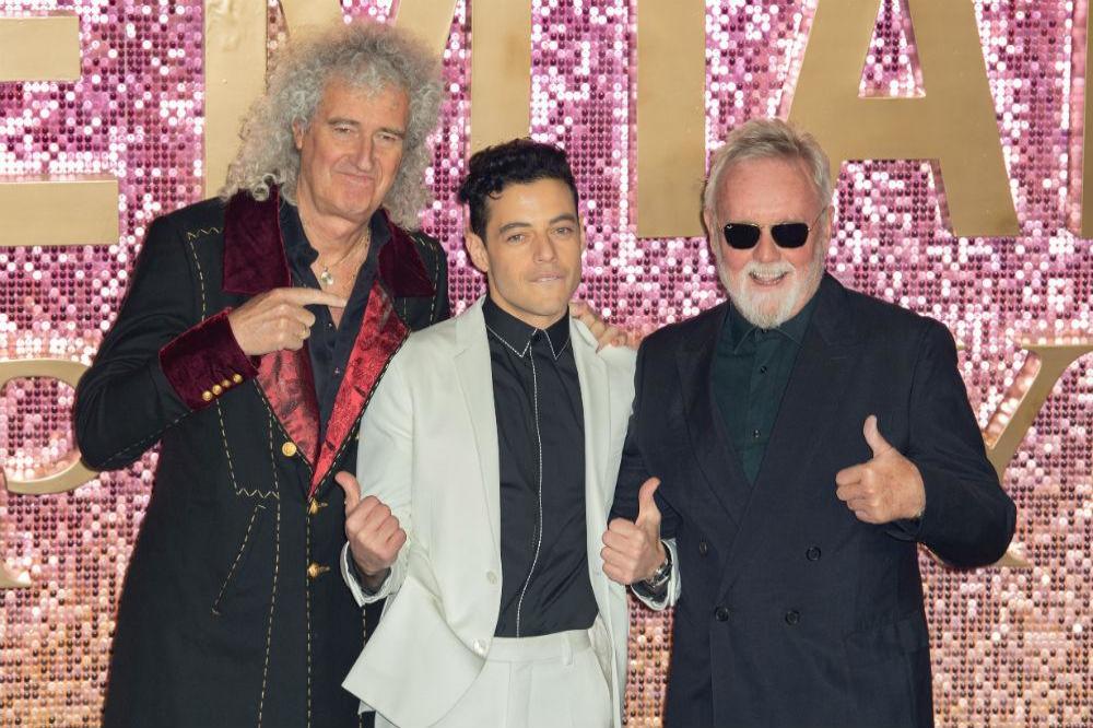 Brian May, Rami Malek and Roger Taylor 