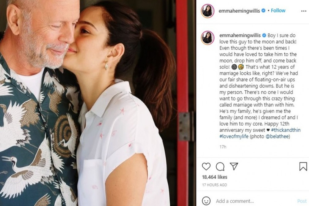 Bruce Willis and Emma Heming (c) Instagram