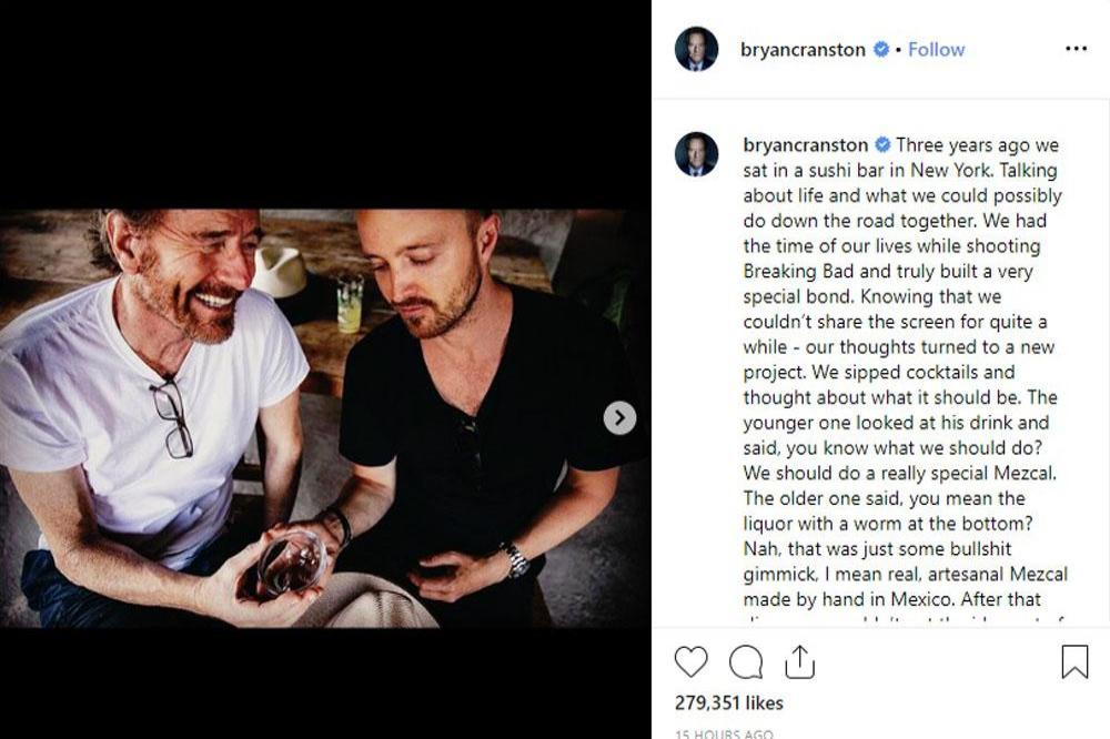 Bryan Cranston and Aaron Paul (c) Instagram