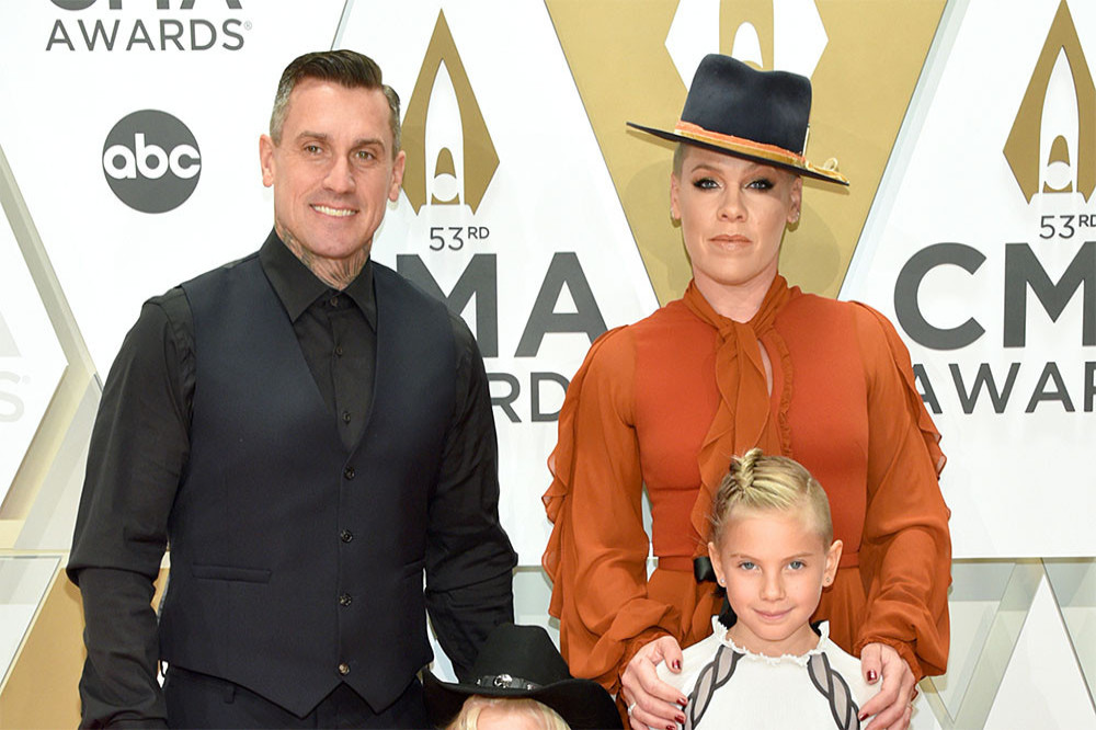 Pink, Carey Hart, and their two kids