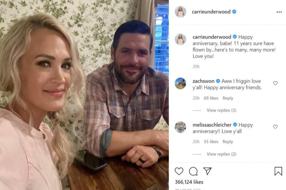 Carrie Underwood's Instagram (c) post