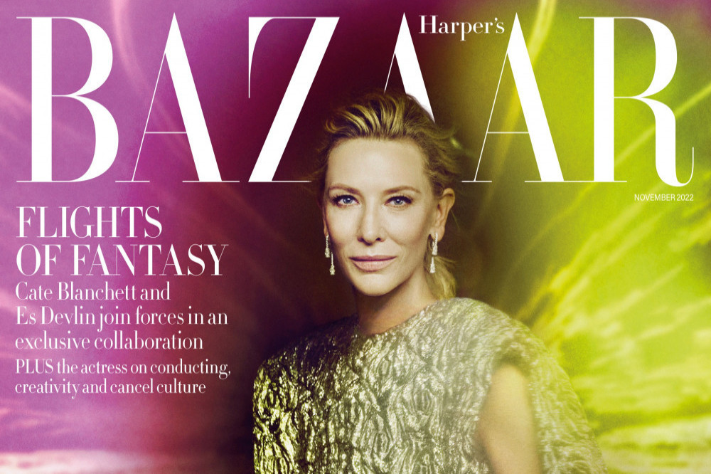 Cate Blanchett is convinced harsh criticism in her early acting career made her a better performer (c) Harper’s Bazaar UK/Photography by Kristian Schuller/Artwork by Es Devlin