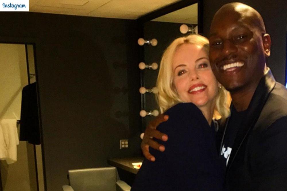 Charlize Theron and Tyrese Gibson (c) Instagram
