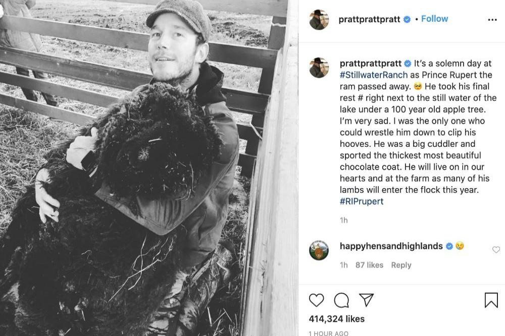 Chris Pratt's Instagram (c) post