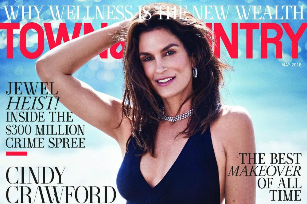 Cindy Crawford in Town and Country magazine