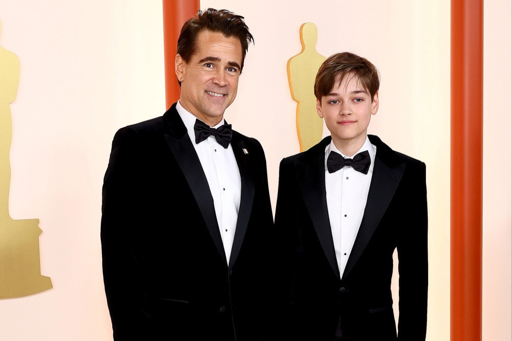 Colin Farrell and his son Henry wore matching suits to the Oscars