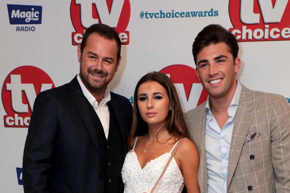 Jack Fincham and Dani Dyer with Danny Dyer