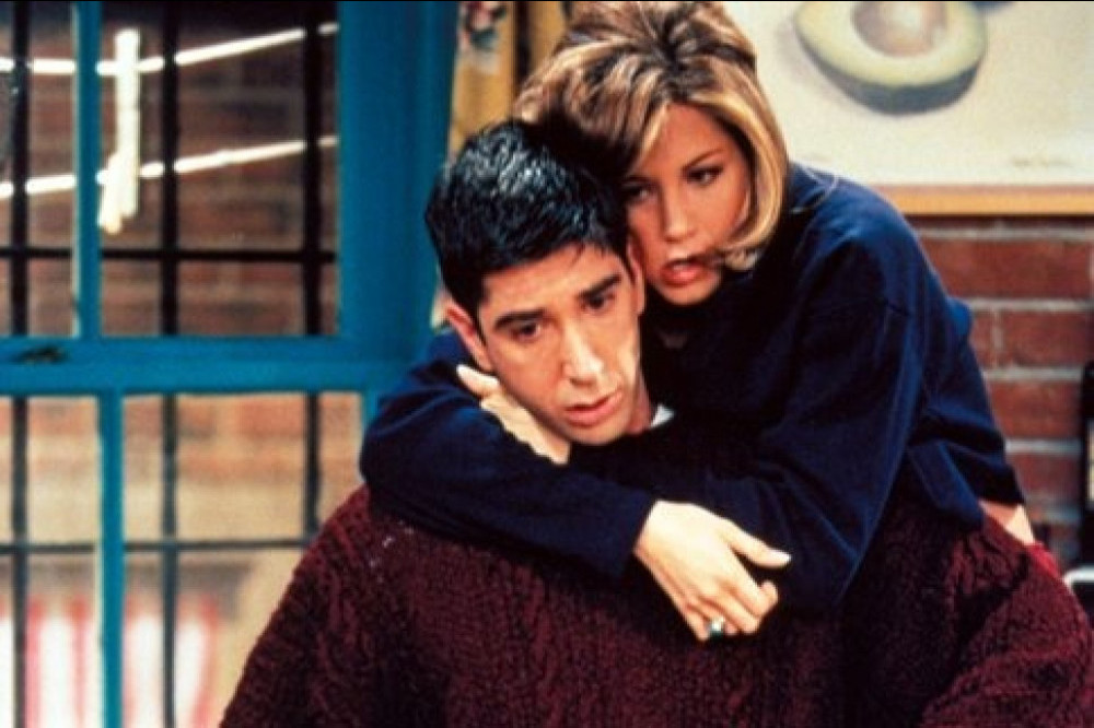 David Schwimmer and Jennifer Aniston in Friends