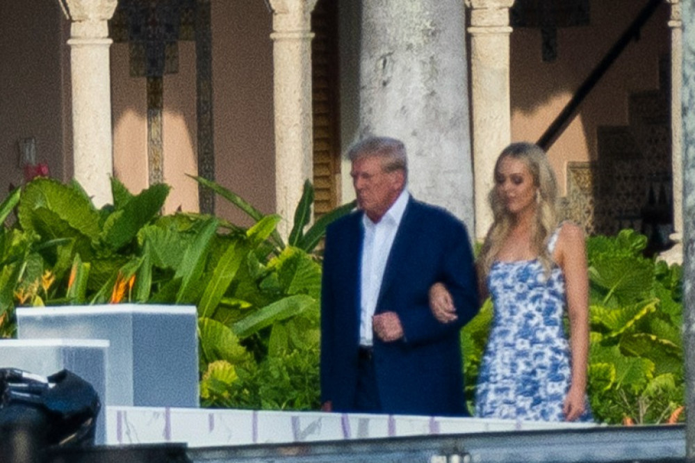 Donald Trump spotted with his daughter Tiffany the day before her wedding