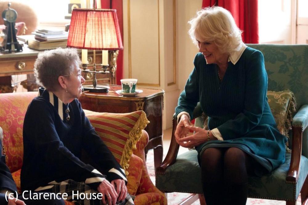 Duchess Camilla with the Dowling siblings via Clarence House Twitter (c)