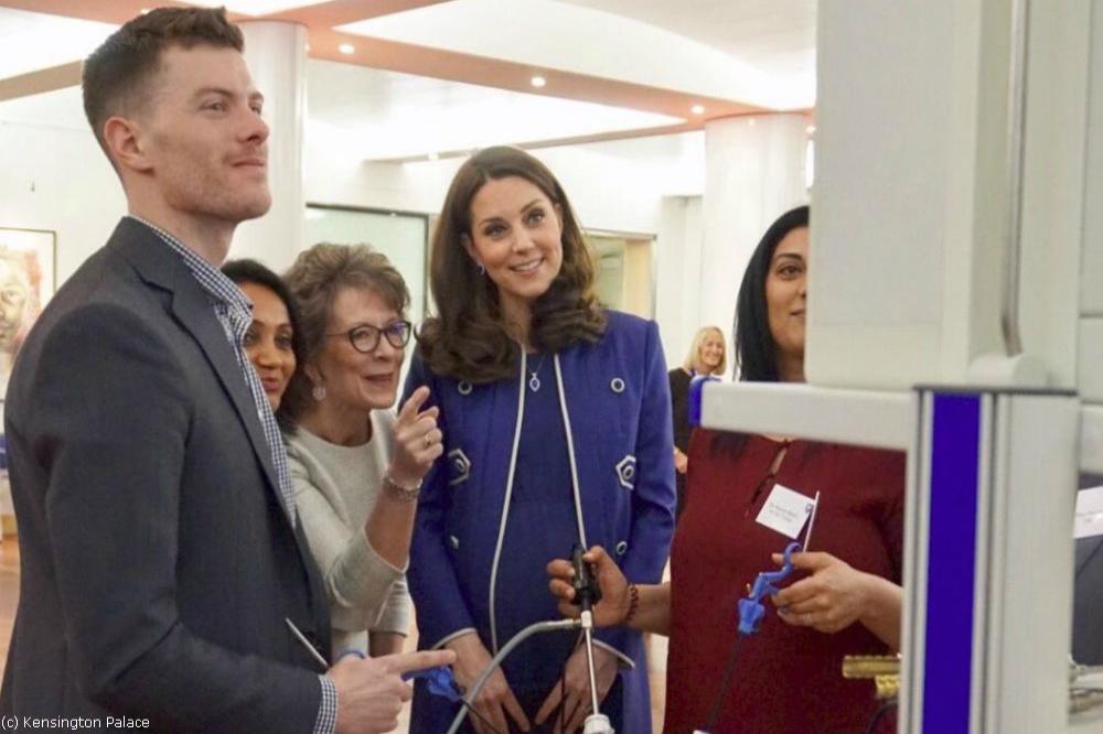 Duchess Catherine at the Royal College of Obstetricians and Gynaecologists (c) Kensington Palace/ Twitter