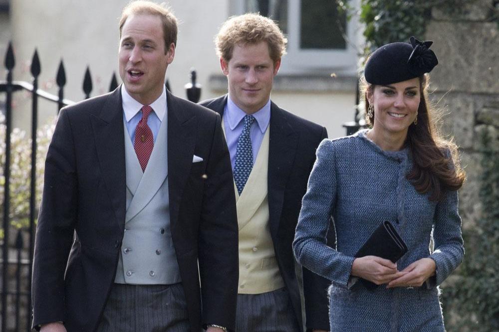 Princes William and Harry, and Duchess Catherine