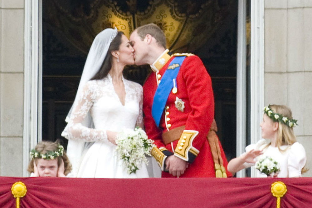 Duke and Duchess of Cambridge on their wedding day