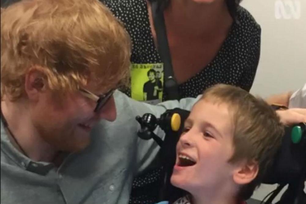 Ed Sheeran meeting Cal Shepherd
