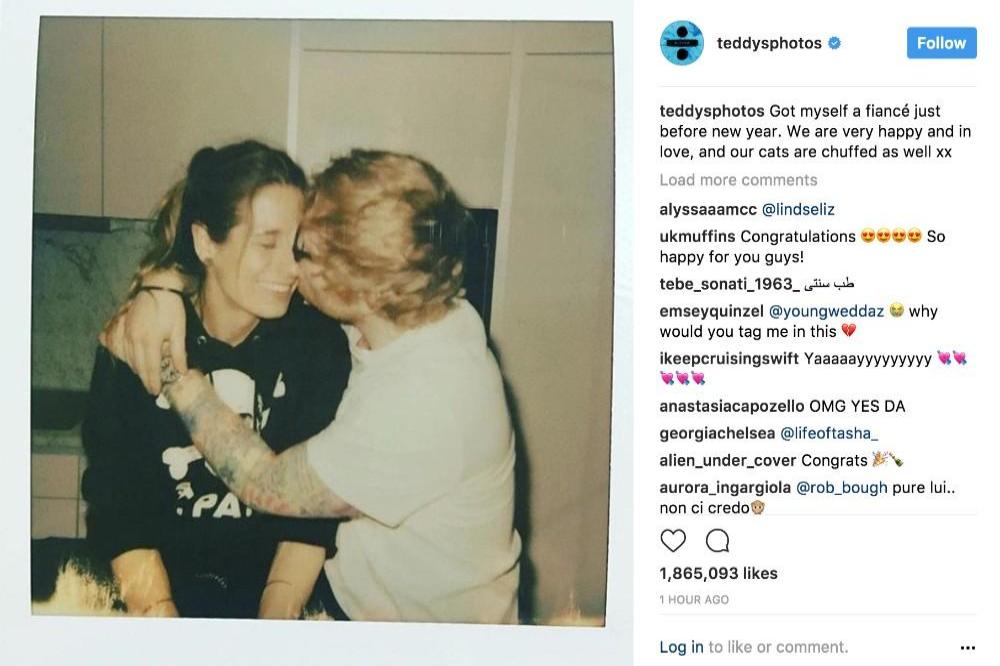 Ed Sheeran's Instagram (c) post