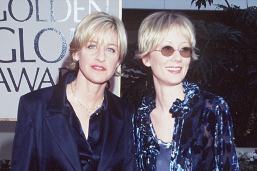 Ellen DeGeneres and Anne Heche at the Golden Globes