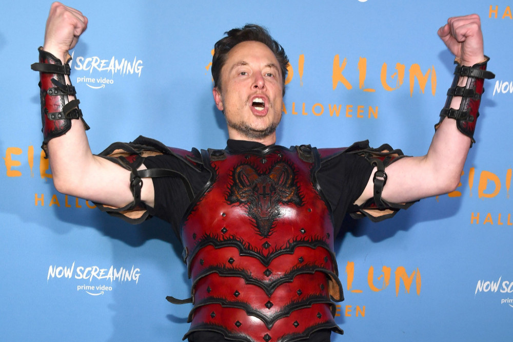 Elon Musk was spotted in costume at the party