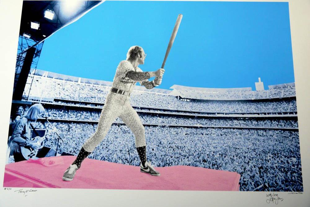 Elton John: Home Run - Dodgers Stadium 1975 print