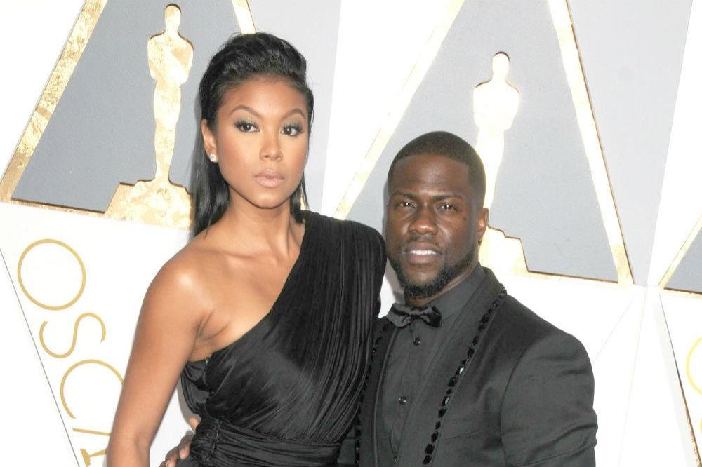 Eniko Parrish and Kevin Hart