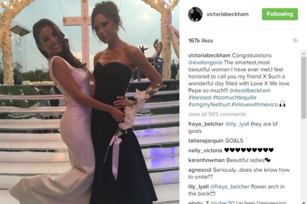 Eva Longoria and Victoria Beckham (c) Instagram