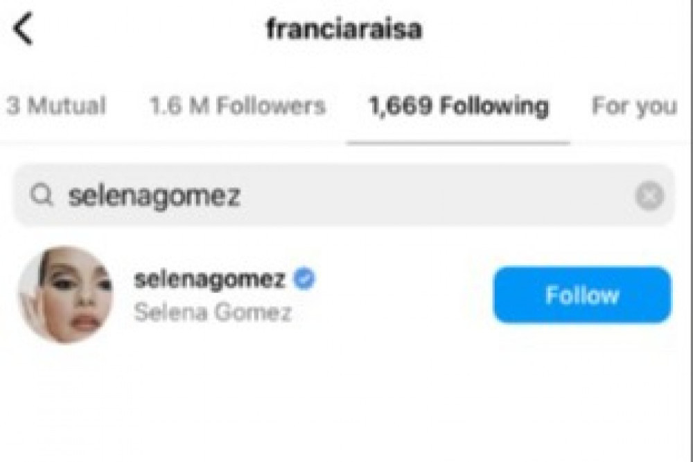 Francia Raisa refollows Selena Gomez on Instagram after birthday message