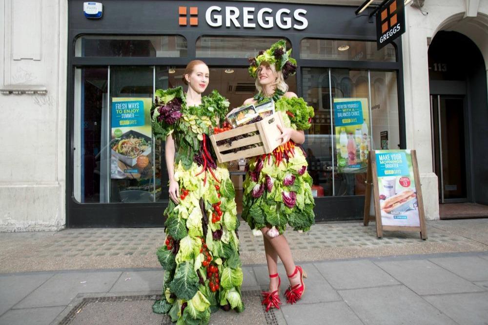 Greggs make dresses out of salad
