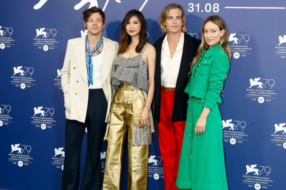 Harry Styles, Gemma Chan, Chris Pine and Olivia Wilde in Venice