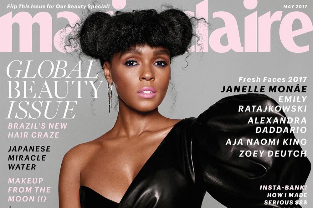 Janelle Monae on the cover of Marie Claire magazine