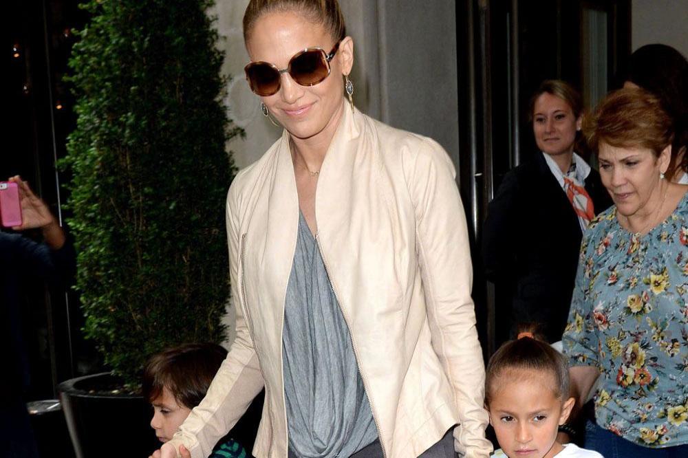 Jennifer Lopez with her children Max and Emme