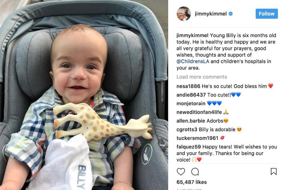 Jimmy Kimmel's son Billy via Instagram (c)