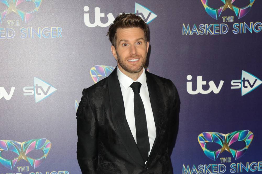 Joel Dommett suffered a painful injury on the set of The Masked Dancer.