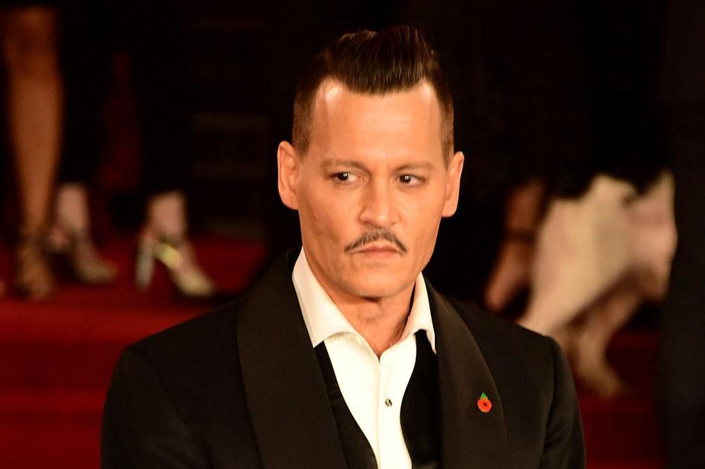 Johnny Depp at Murder on the Orient Express